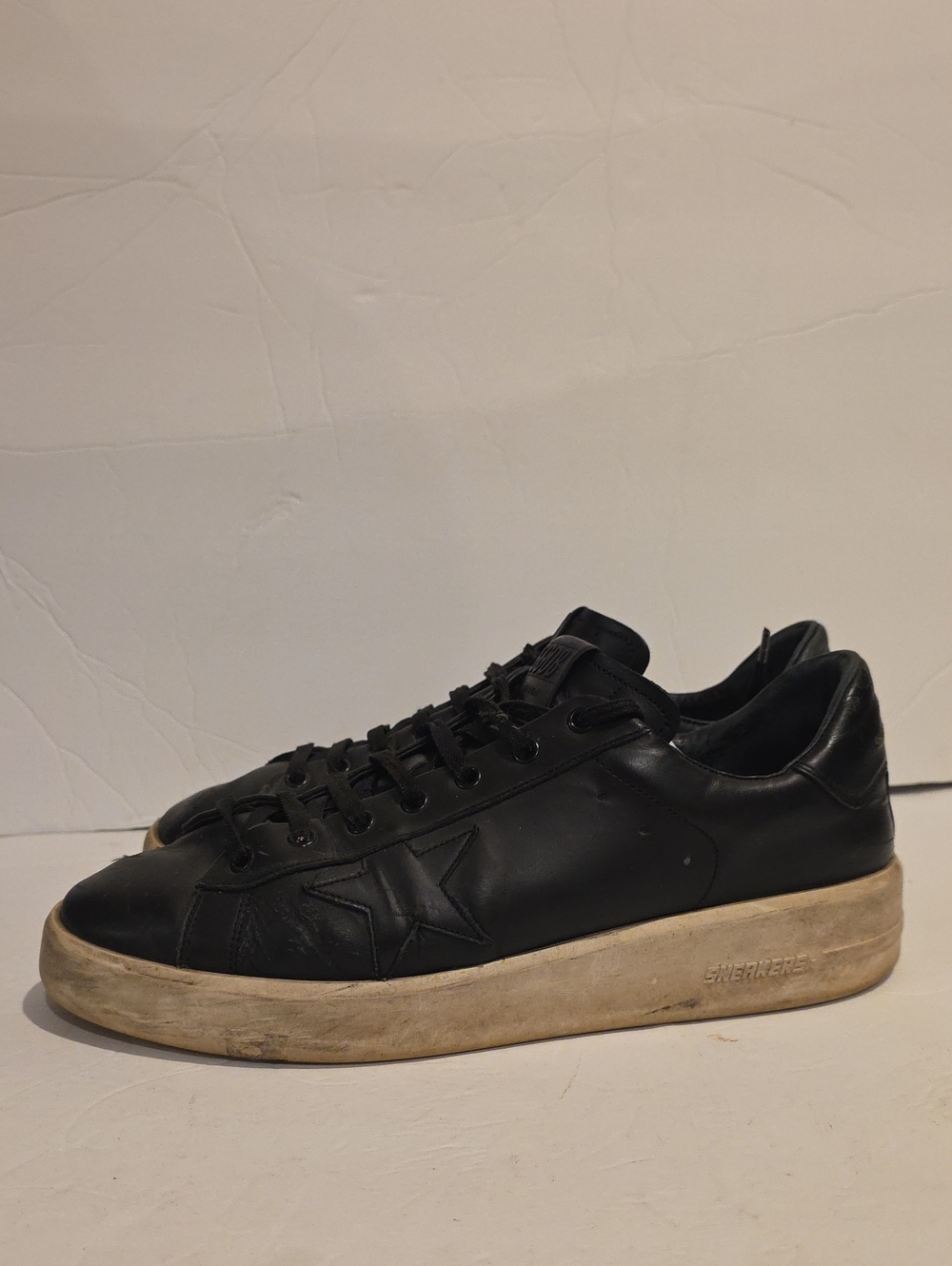 Black Leather Low-Top Sneakers Purestar Ggdb Holden Goose 44
